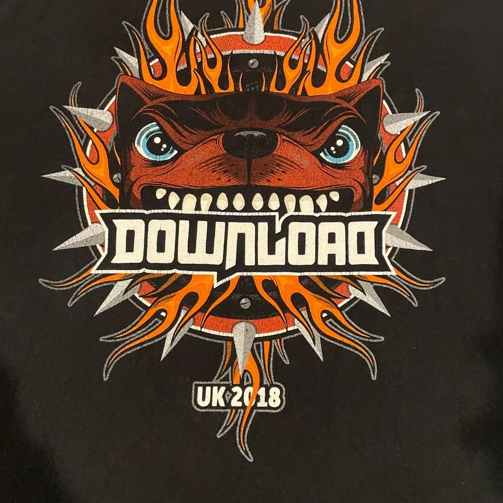 Download UK 2018 Festival Black Graphic T-Shirt Size Large - Picture 4 of 4